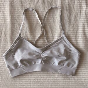 Oner Active Effortless Strappy Bralette in Light Grey Marl
